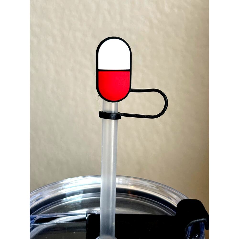 Capsule- Straw Topper- Qty 1- Fits Starbucks/Stanley Cup Straws